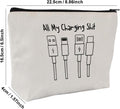All My Charging shit bag,Fun and versatile bag with charger graphics, teenage boy gift, birthday gifts, travel accessories (Style E)