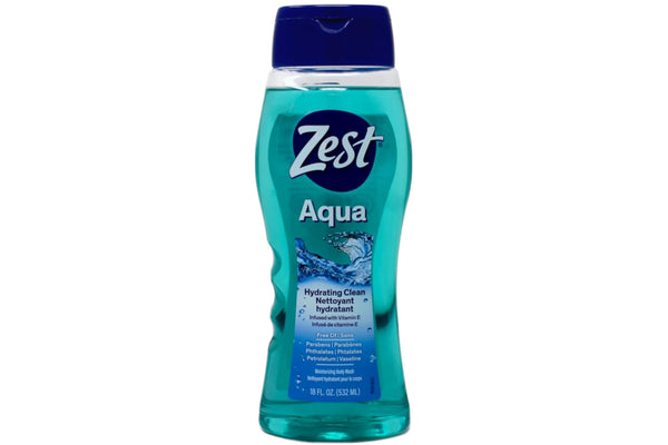 Zest Body Wash, Aqua, 18 Ounce, 2 Pack