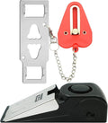 Portable Door Lock & Door Stop Alarm Set, Dual Protection Home Security Door Kit, Travel Hotel Lock Devices Pocket Self Defensey Tools for