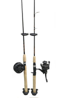 Brocraft (Set of 2) Fishing Wall Rod Holders/Fishing Rod Storage -Black