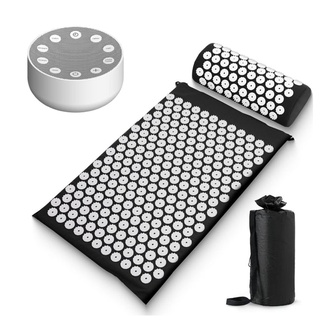 Sharper Image® Relax & Rejuvenate Bundle – Acupressure Mat & Pillow Set with Whi