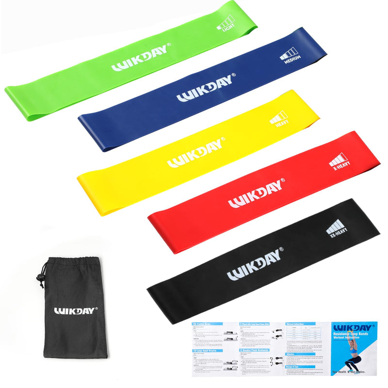 Resistance Bands for Working Out Exercise Loop Bands Workout Bands Set for Men Women Body Stretching, Crossfit Training, Home Workout, Physical