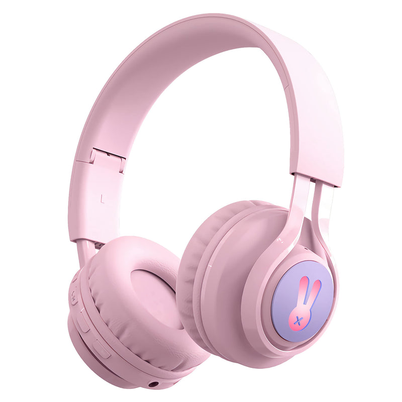 Kids Bluetooth Headphones,85db Volume Limit,Hearing Protection,Wireless Headphones with Mic,Music,Chat,Kids Mode,Normal Mode,Wireless and
