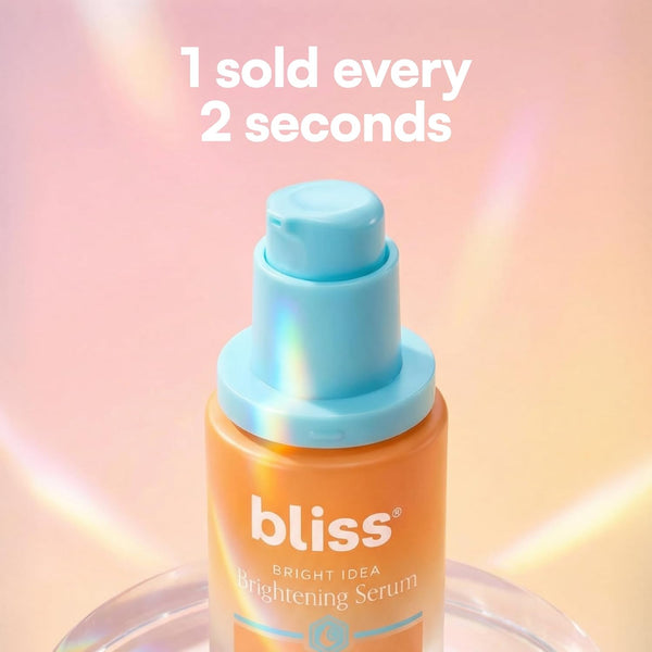 Bliss Bright Idea Vitamin C + Tri-Peptide Collagen Brightening Face Skincare Serum - anti Aging, Reduces Dark Spots, Boosts Skin Elasticity -