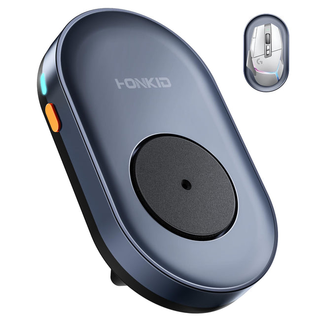 HONKID Undetectable Mouse Jiggler - Auto Mover with On/Off Switch & USB Port, No Software Needed, Prevent Sleep/Lock for