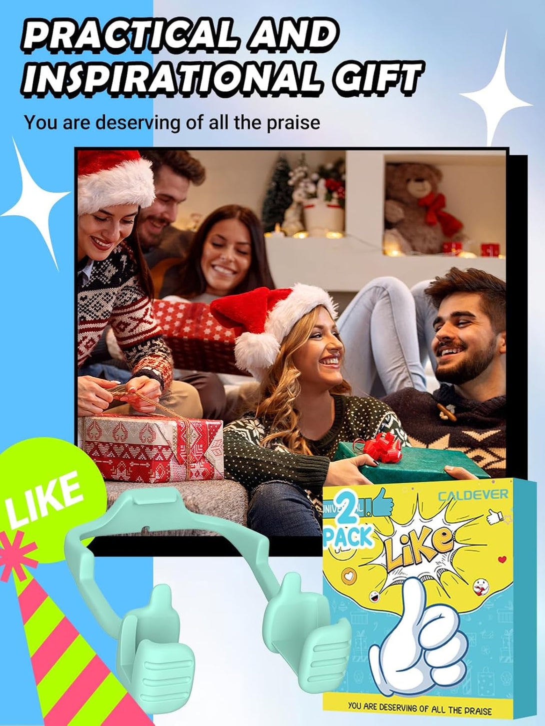 Easter Basket Stuffers for Teens Boys Men Adults: Easter Gifts for Kids Tablet Stand Thumbs up Lazy Cell Phone Stand Holder for Desk Funny Gift for Women Girls Dad Husband Ideas Birthday Gadgets