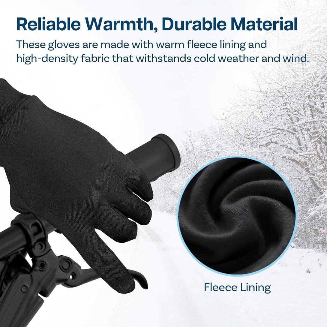 Touch Screen Winter Gloves anti Slip Lightweight by MMOBIEL – Cold Weather Gloves for Running, Hiking, Cycling, Biking, Texting – Warm Touchscreen Outdoor Sports Hand Coverings - Men & Women – Size M