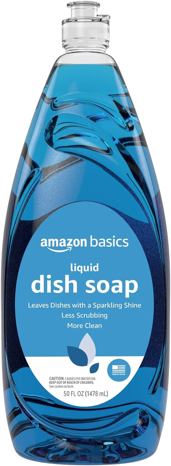 Amazon Basics Dish Soap, Fresh Scent, 50 Fl Oz, Pack of 1