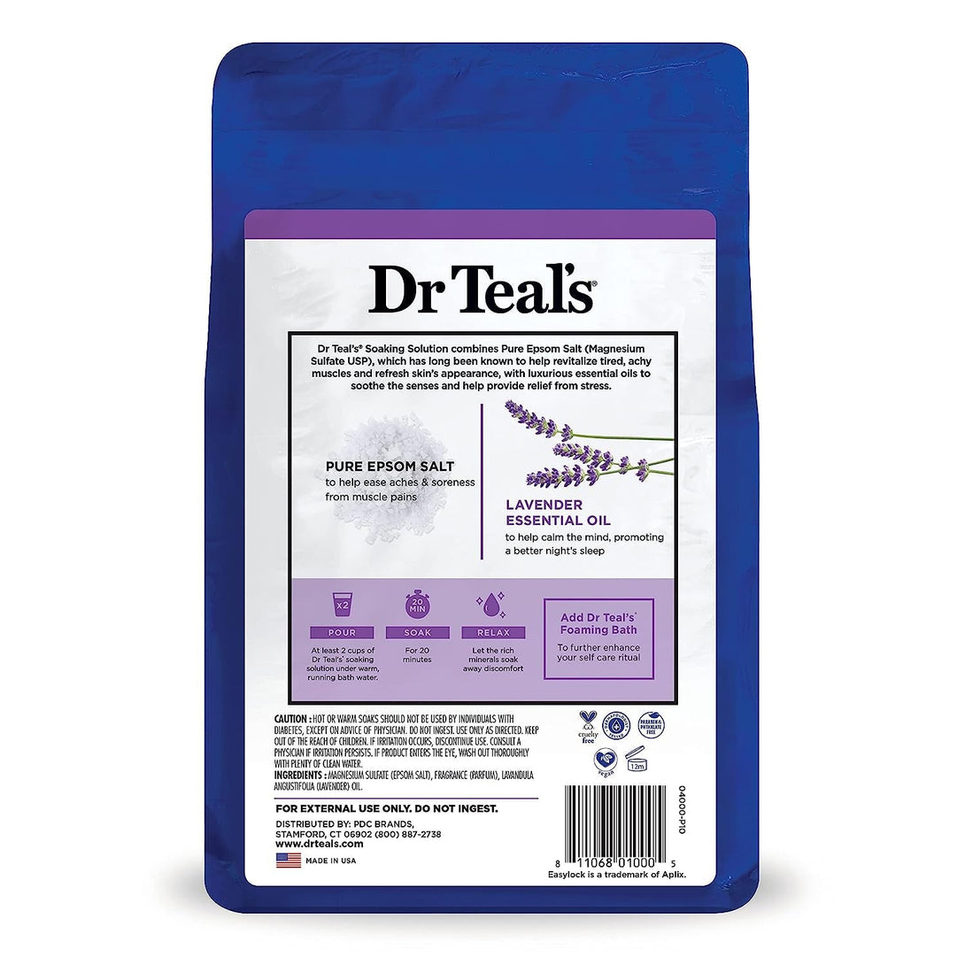 Dr Teal'S Pure Epsom Salt, Lavender, Eucalyptus & Wellness Trio Bundle, 3 Lbs (Pack of 3)