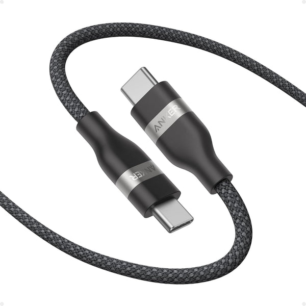 Anker Nano USB C Cable, 240W 3FT Flexible Multi-Color Braided Cord, Fast Charging Type C Charger for Iphone 16 Series, Macbook Pro and More(Black)
