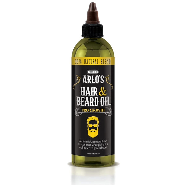 Arlo'S Pro-Growth Hair and Beard Oil 8 Oz. - Hair Oil, Mustache Oil and Beard Oil Growth