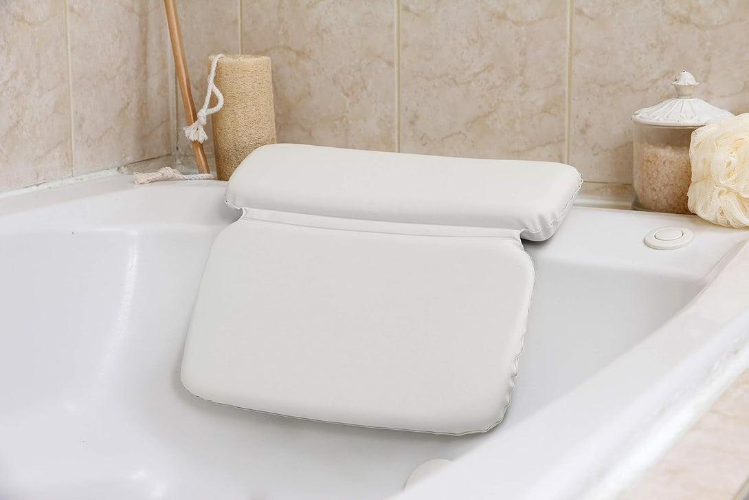 Epica Bathtub Pillow | Luxury Bath Accessories for Women & Men, Bath Decor | Non-Slip Waterproof Cushion with Strong Suction Cups, Headrest Pillow, Hot Tub Pillow, Spa Bath Cushion, Rectangle