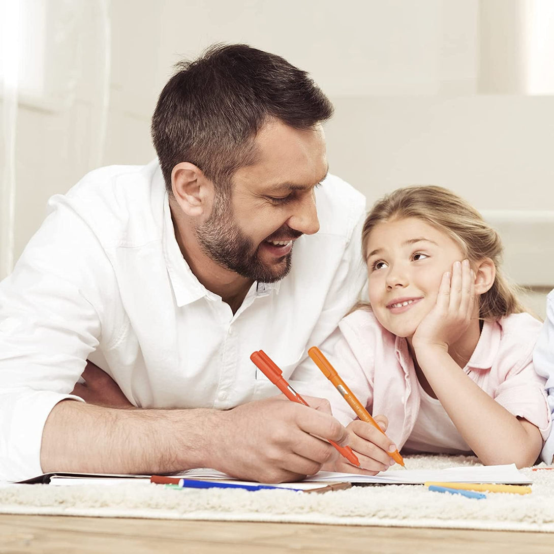 AECHY 8PCS Colored Curve Pens for Note Taking, Dual Tip Pens with 8 Different Curve Shapes & 8 Colors Fine Lines, Curve Highlighter Pen Set for Kids Journaling Note Taking Supplies