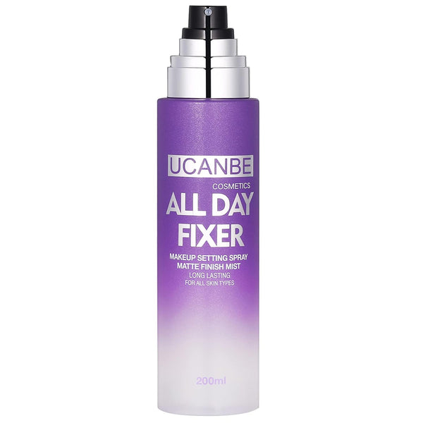 UCANBE Makeup Setting Spray - Matte Finishing Spray Long Lasting Face Mist, Oil Control Lightweight Hydrate Make up Spray, 6.7 Fl Oz Large Size