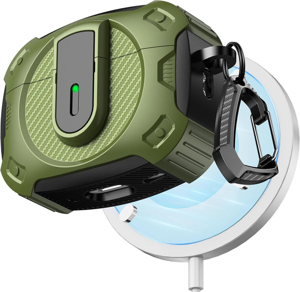 RFUNGUANGO for Airpods Pro 2Nd Generation Protective Case, 2024 New Space-Themed Protective Case. Compatible with Airpods Pro 1/2 And, Works with Magsafe. [Greener]