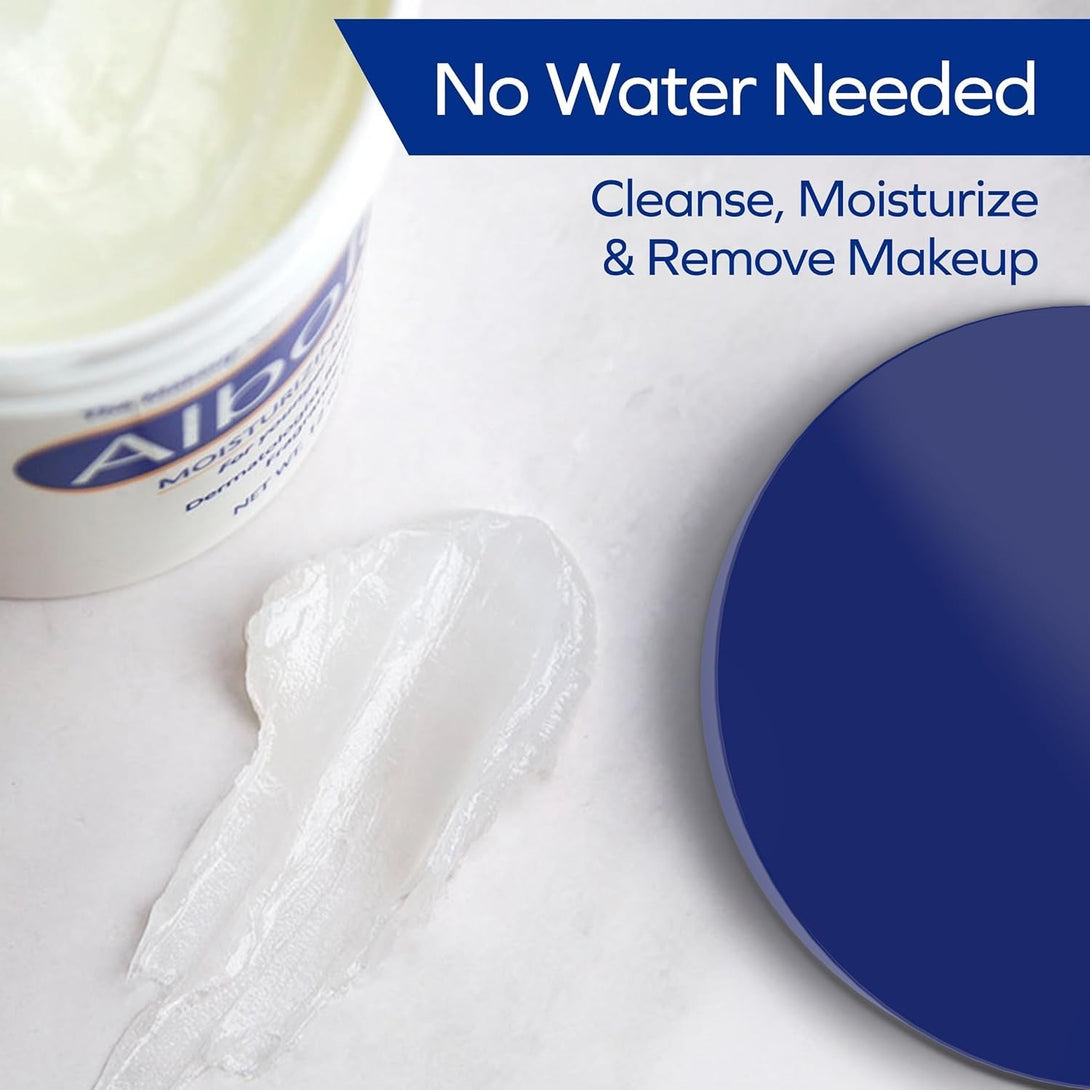 Albolene Face Moisturizer and Makeup Remover, Facial Cleanser and Cleansing Balm, Beta Carotene Fragrance Free Cream, 12 Oz