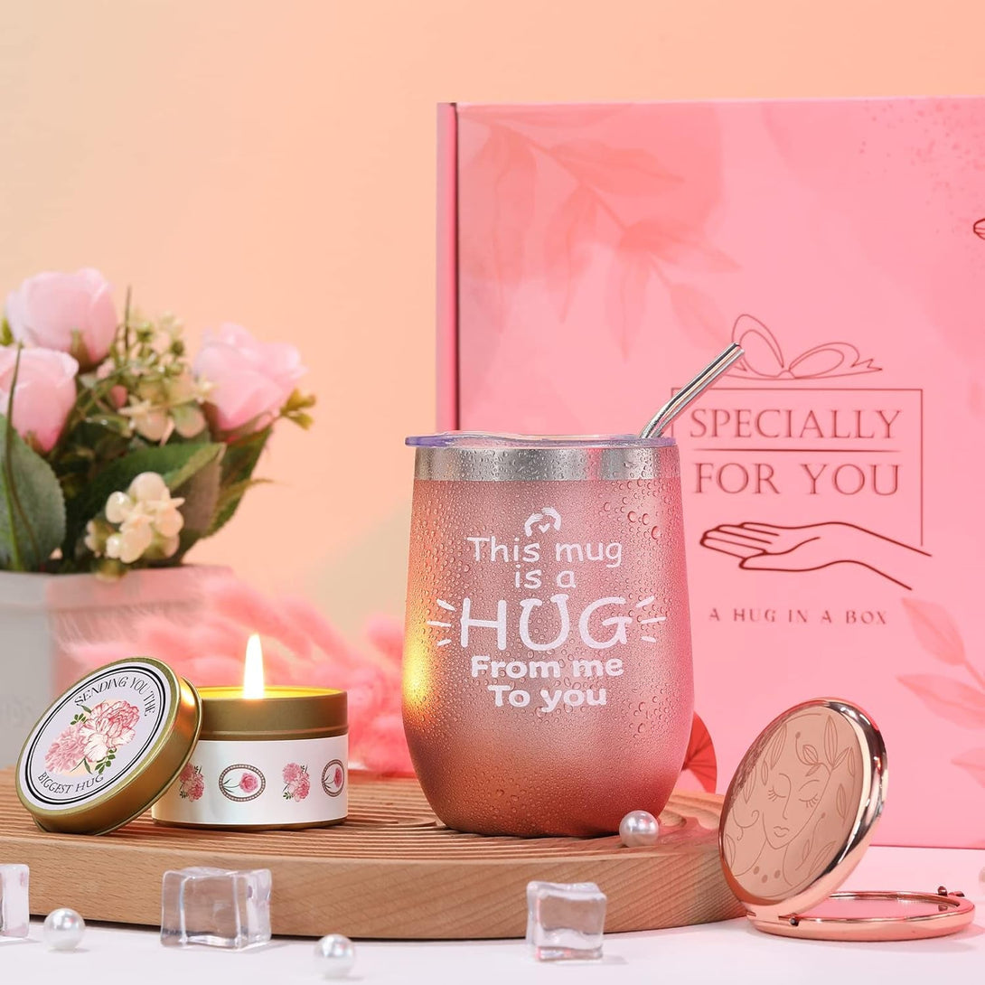 Gifts for Mom from Son Daughter, Gifts Basket for Women, Self Care Gifts for Women Birthday Gifts Care Package Relaxing Spa Gifts for Mom Friend Sister Wife Grandma W/ Cozy Blanket