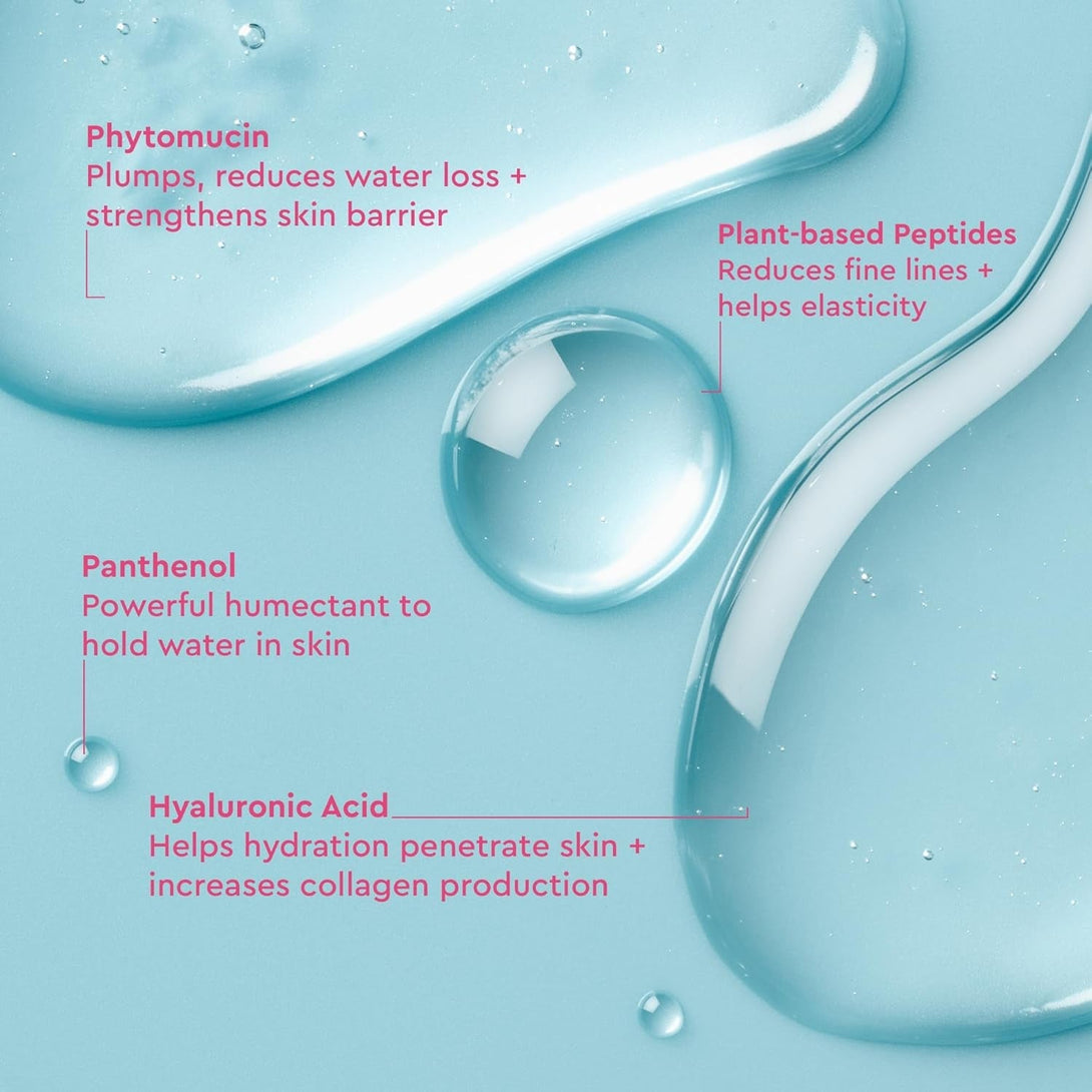 BYOMA Phyto-Mucin Glow Serum - Mucin Face Serum for Glass Skin - Plumps, Primes + Hydrates - Flawless Primer and Makeup Base - Strengthens Skin Barrier - 1.35 Fl.Oz