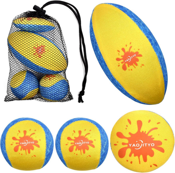 4 Pack Beach Toys, Water Skip Ball,Skip Balls for Swimming Poolsï¼ŒSoft and Durable TPR Materialï¼ŒSuitable for Swimming Pool Toys, Beach Toys, Water Toys, and Beach Games