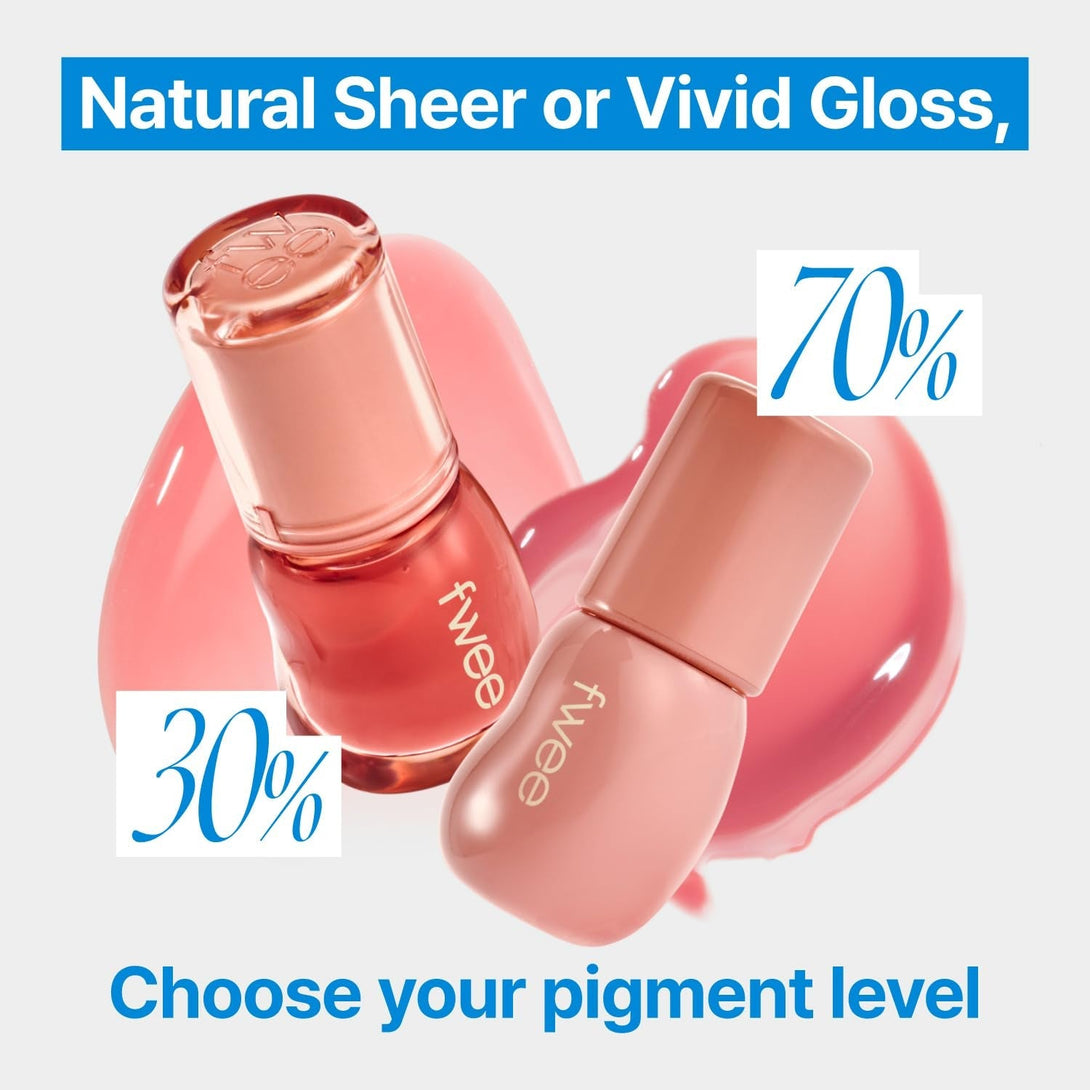 3D Voluming Gloss 70% (Rich) | Rozy 70% | High Shine, Non-Sticky Lip Gloss for Makeup | Long-Lasting, Moisturizing Gel Formula | 30%, 70% Pigment Options | 5.3G