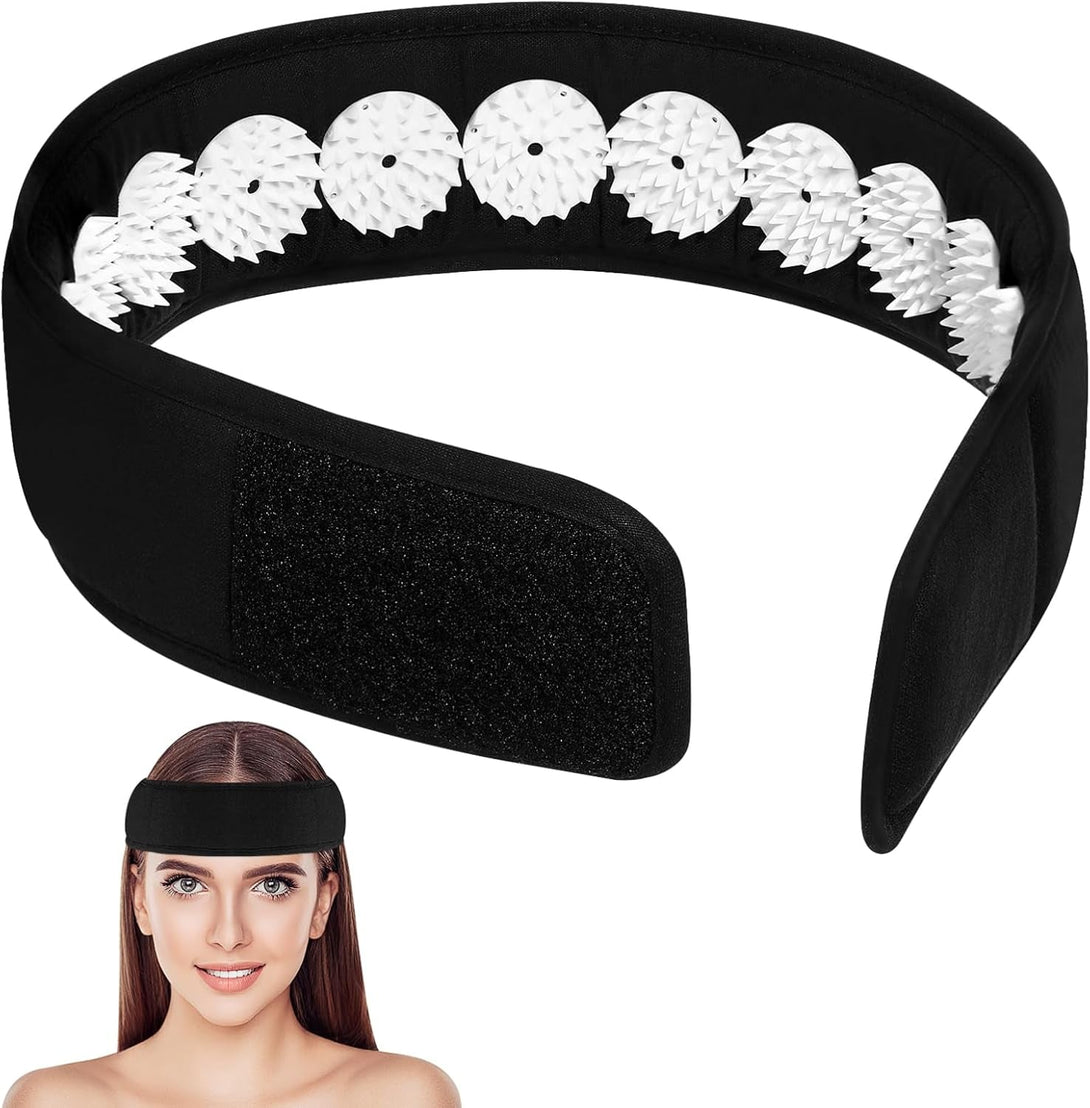 Acupressure Headband, Acupressure Wrap Belt Headband for Muscle Relaxation, Facial Skin Lift up and Chin up Belt Headband for Neck Head Muscle Stress Relaxation Meditation