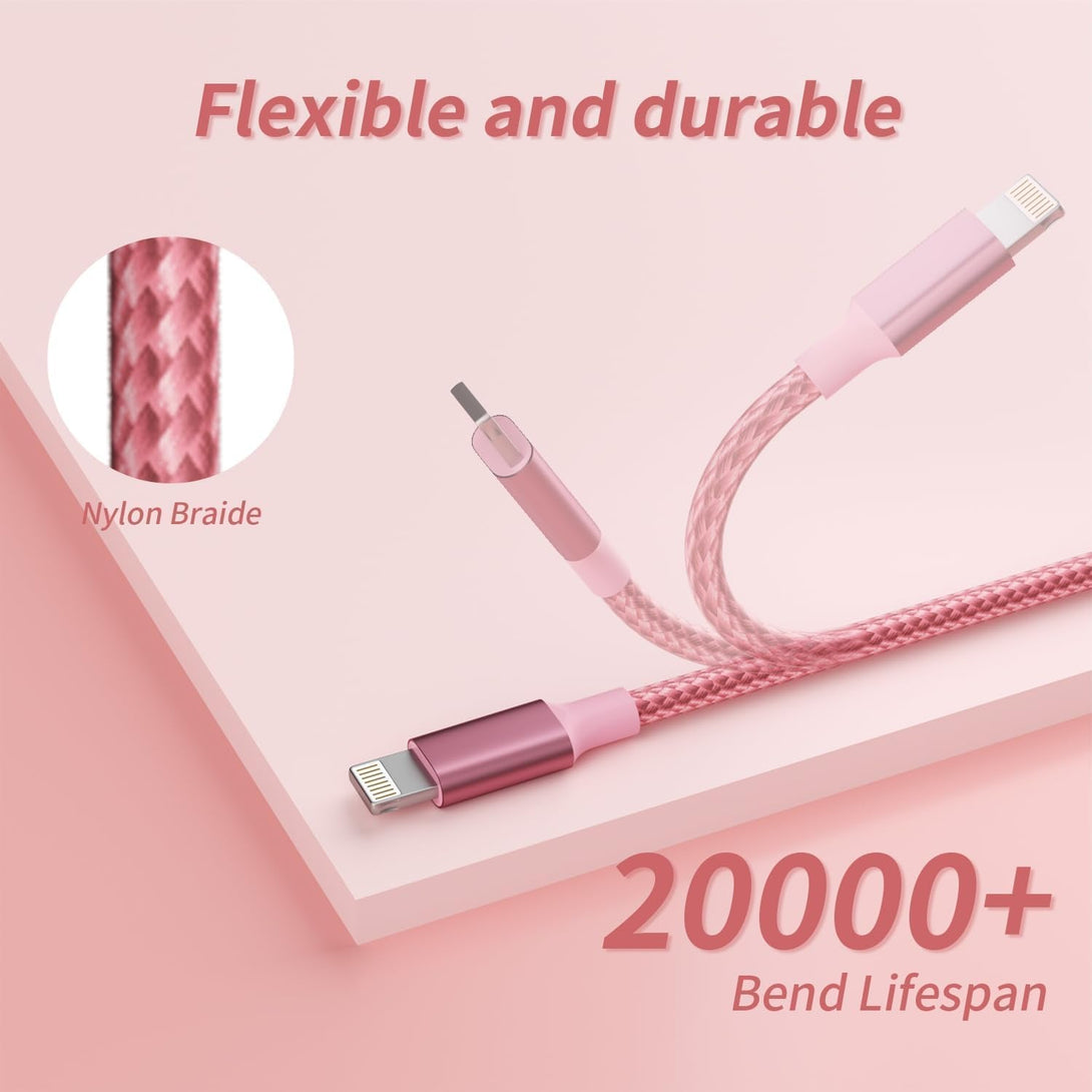 IDISON Multi Charging Cable(2Pack 4FT), 3 in 1 Charging Cable Nylon Braided USB Multi Charger Cable Universal USB Cable with Type C/Micro/Ip Port for Most Cell Phones & Pads