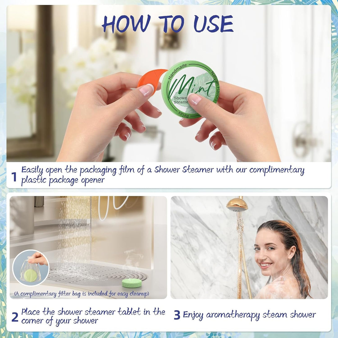 Shower Steamers Aromatherapy 8 Pack - Gifts for Women, Shower Bombs with Essential Oils, Self Care and Stress Relief Stocking Stuffers, Relaxation Birthday Gifts for Women and Men