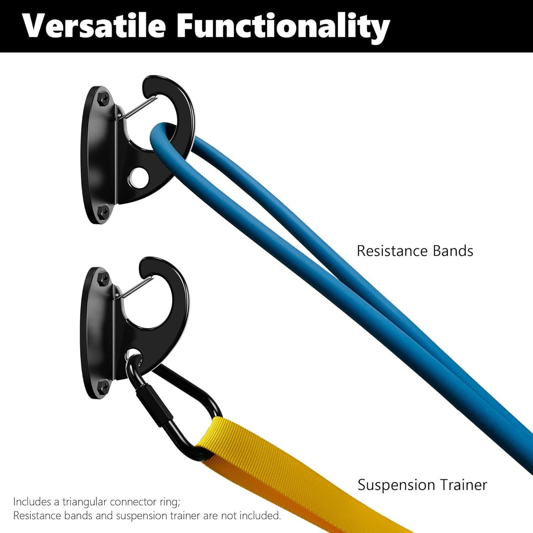 3-Pack Resistance Band Wall Anchor Set, No Weld Wall Mount for Exercise Bands & Suspension Straps – Compact Strength Training Kit for Home Workouts & Physical Therapy
