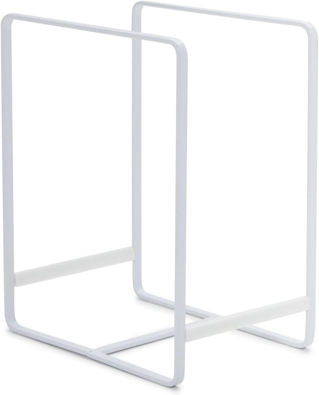 Juvale 3 Piece Plate Organizer for Kitchen Cabinet, Shelf, 2 Sizes for Pots, Pans, Cutting Boards (White) - Plate Rack