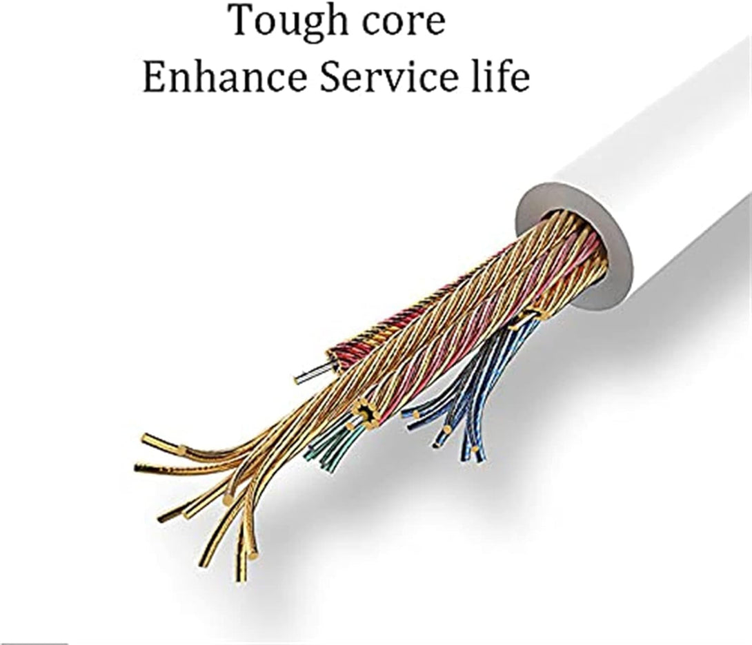 Long Cord Wired Earbuds No Microphone Headphones Watching Tv with Extra Noise Isolating Blocking Bass Ear Buds without Mic Corded Length Earphones