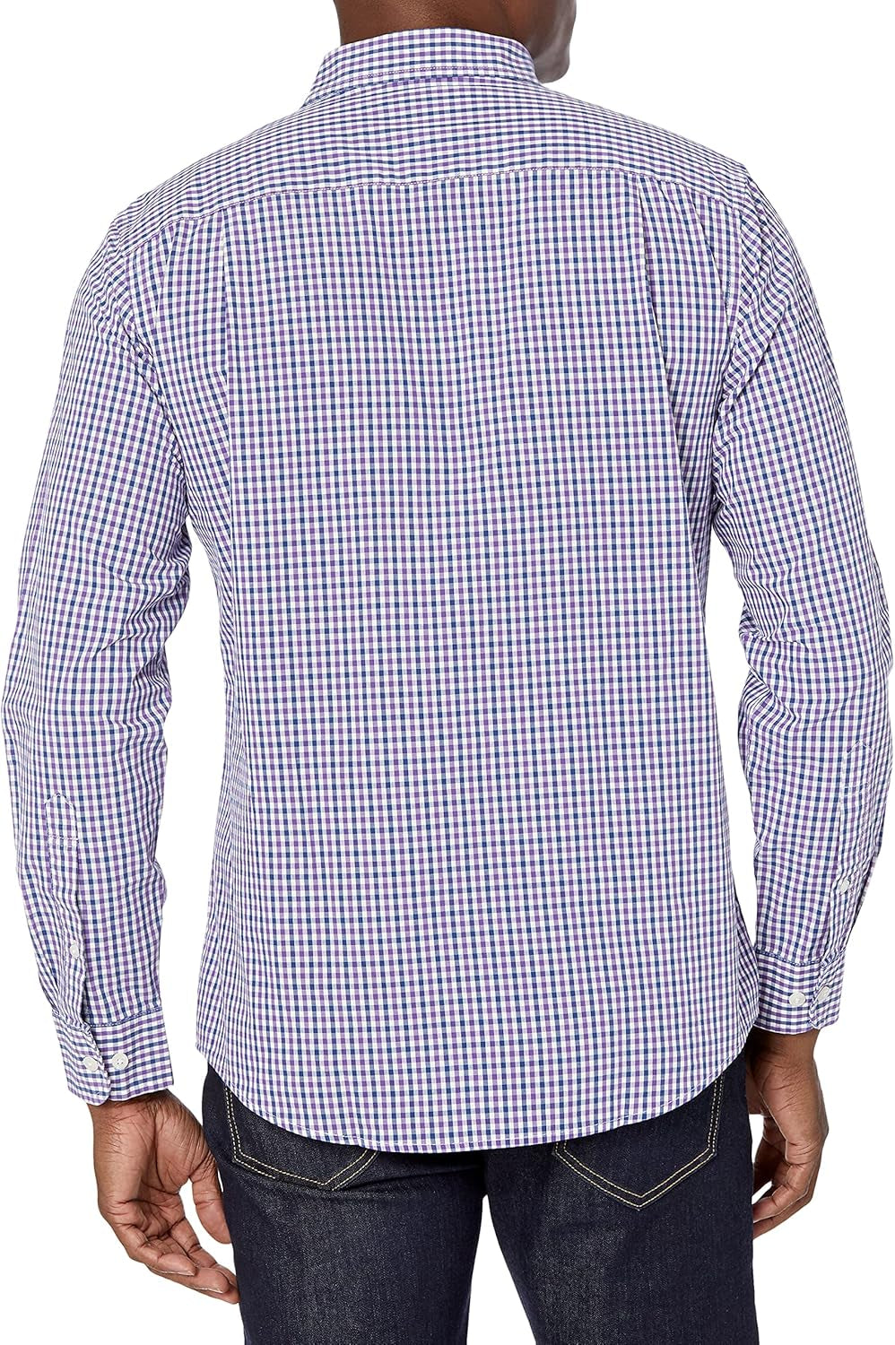 Amazon Essentials Men'S Regular-Fit Long-Sleeve Casual Poplin Shirt