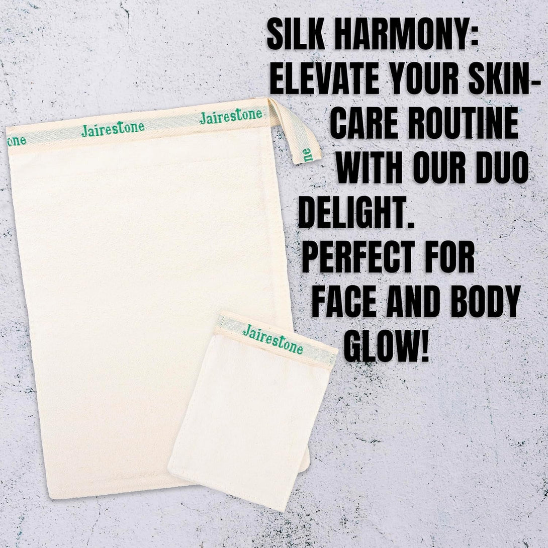 Exfoliating Mitt - Body Exfoliator Scrubber - Exfoliating Bath Mitt - Spray Tan & Keratosis Pilaris Remover- Lift Away Dead Skin - Turkish Hammam Glove Exfoliating Kese - Set of 2 Mitts