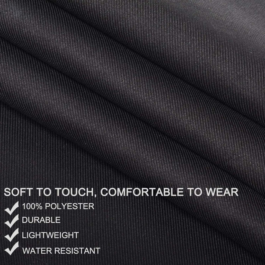 Will Well Chef Apron for Men and Women - 33" X 27" Large with 38" Waist Ties for a Comfy and Snug Fit, Durable and Lightweight, with 2 Spacious Pockets for Your Cooking Essentials - 1-Pack, Black