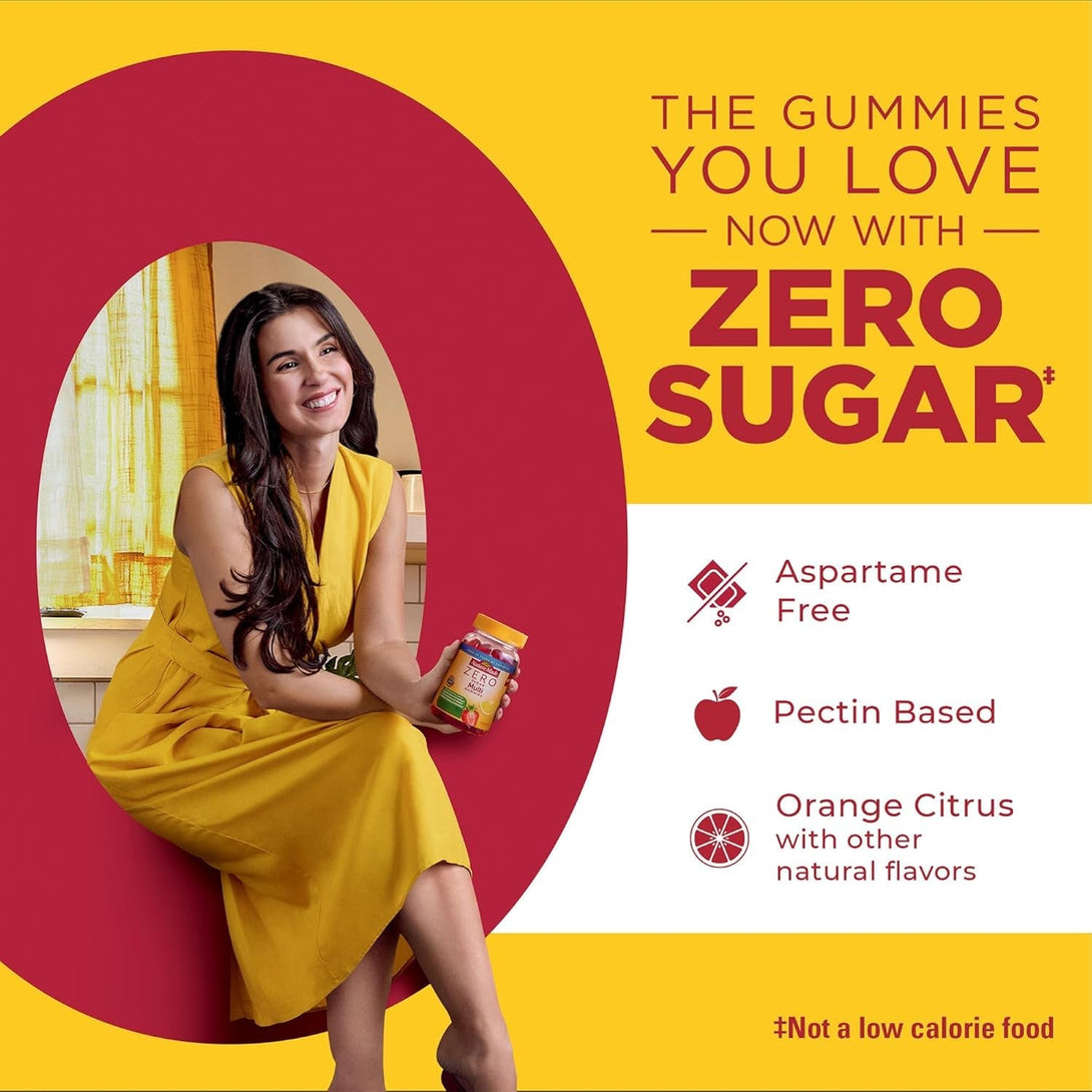 Nature Made Zero Sugar Vitamin C Gummies 250 Mg per Serving, Immune & Antioxidant Support, Aspartame Free, 100 Sugar Free Gummies, 50 Day Supply
