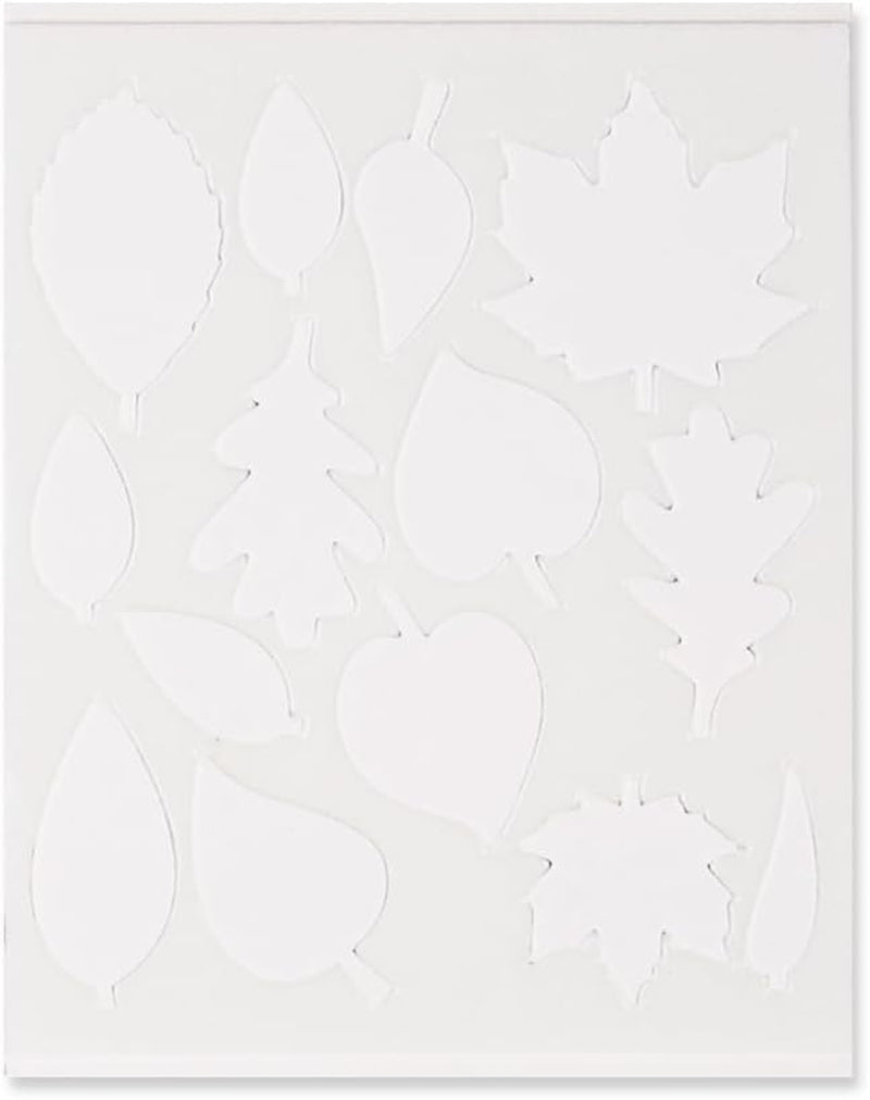 3L Corporation Self-Adhesive Scrapbook Foam Embellishment Shapes, Leaves