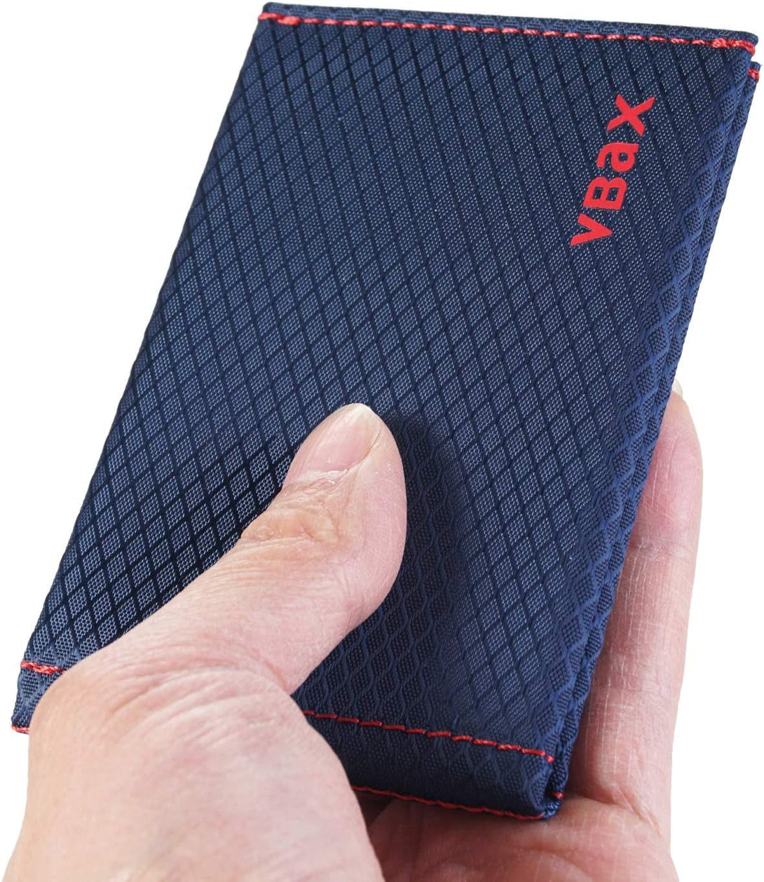 Microfiber Waterproof RFID Slim Bifold Wallet for Men - Minimalist Front Pocket Card Holder Holds up to 10 Cards and Cash, Dark Blue