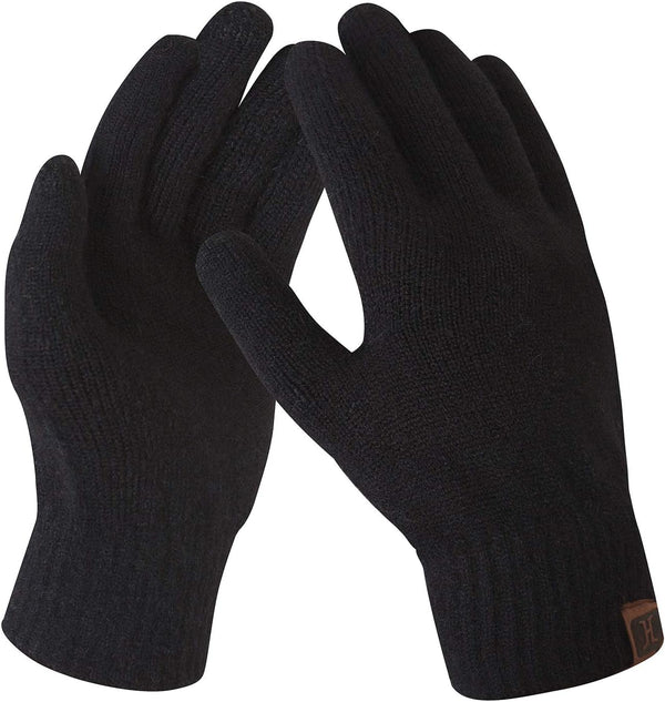 FZ FANTASTIC ZONE Women'S Winter Touchscreen Wool Magic Gloves Warm Knit Fleece Lined for Women