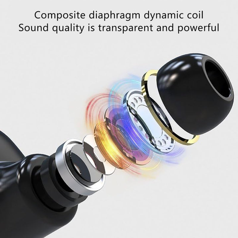 Wireless Earbuds for Small Ears, Compact Ear Buds for Kids & Teens, 2.5G Ultra-Light, Coin-Sized Charging Case, Bluetooth 5.4 Earphones for Workout &Outdoor, Laptop Pad Phones Compatible, Black