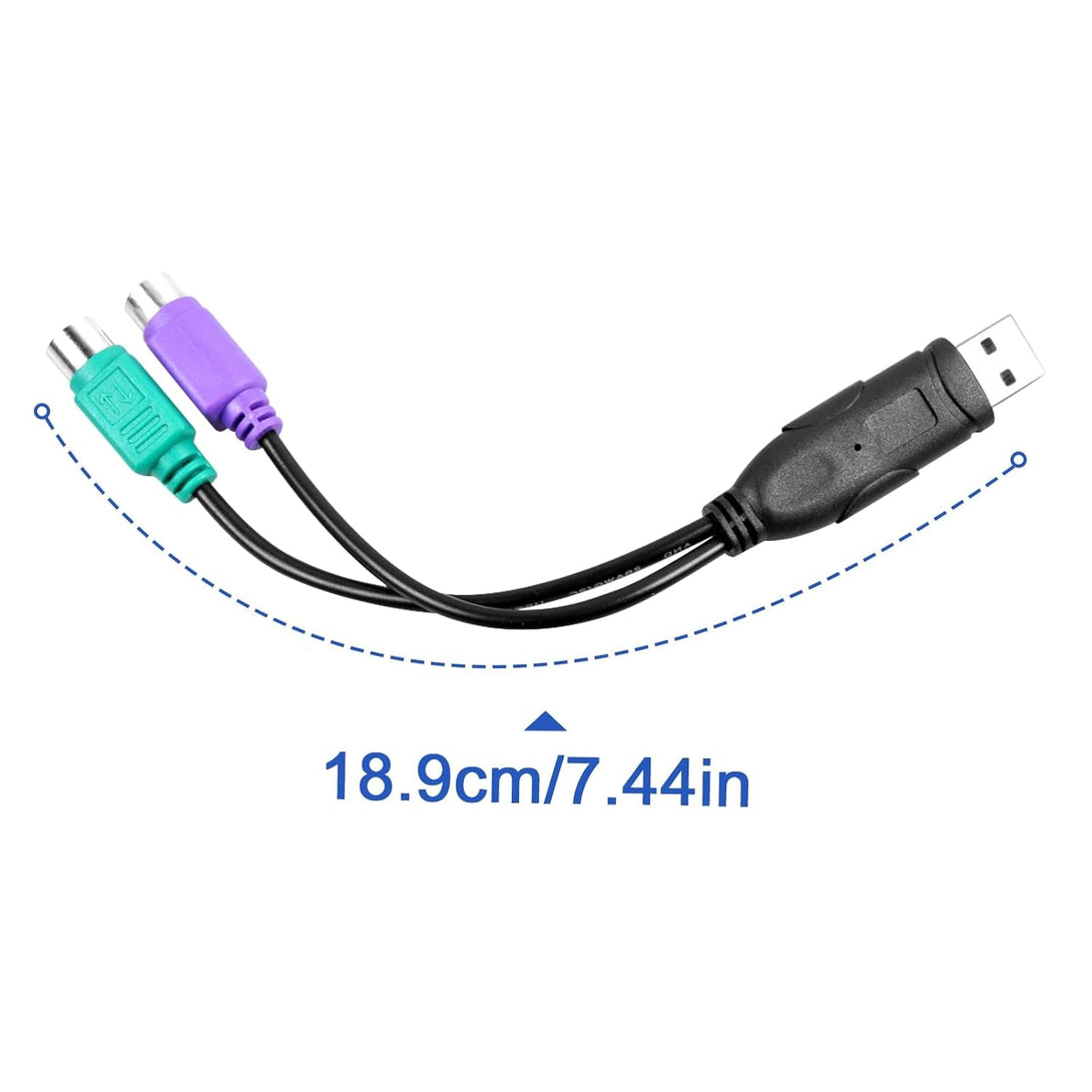 UCEC PS/2 to USB Adapter Converter for PS2 Keyboard Mouse