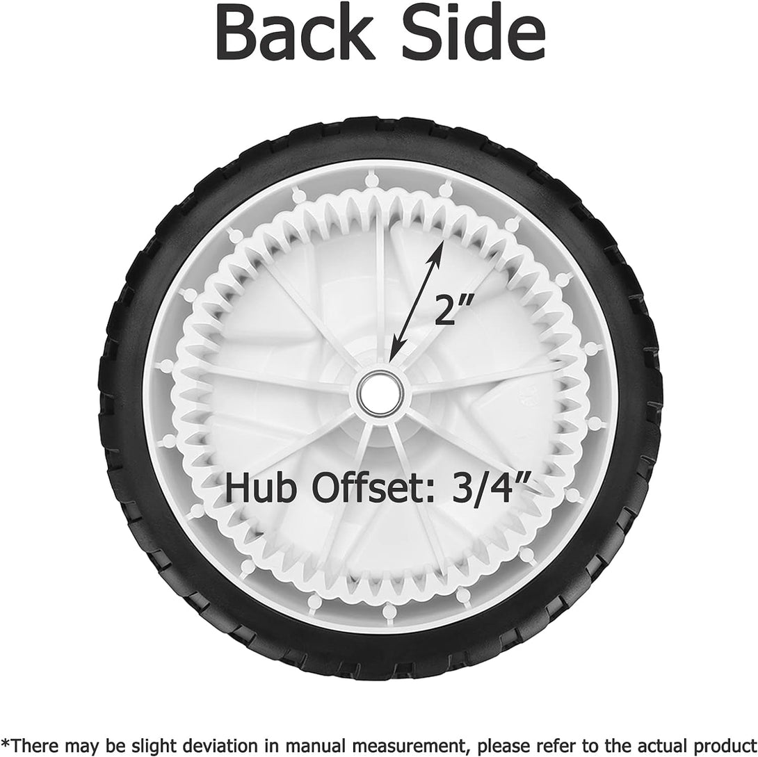 119-0311 Front Wheels for Toro 22" Recycler Mower, 137-4832 Drive Wheels Compatible with Toro 20330 20331 20339 20371 Self Propelled Mower FWD 22", 2 Pack, White