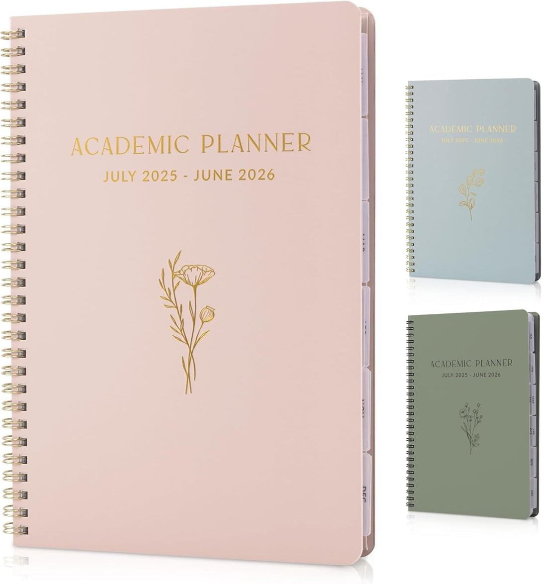 Aesthetic 2025-2026 Academic Planner - a Beautiful 7" X 10" Daily Planner for Women or Men with Weekly & Monthly Spreads for the 25-26 School Year - Runs from July 2025 - June 2026