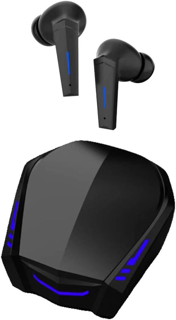 Wireless Earbuds Bluetooth 5.2 Bass Sound Headphones Gaming Earphones with Touch Control, Noise Cancelling Waterproof Headset with Mic, 18H Play Time, 65Ms Low Latency