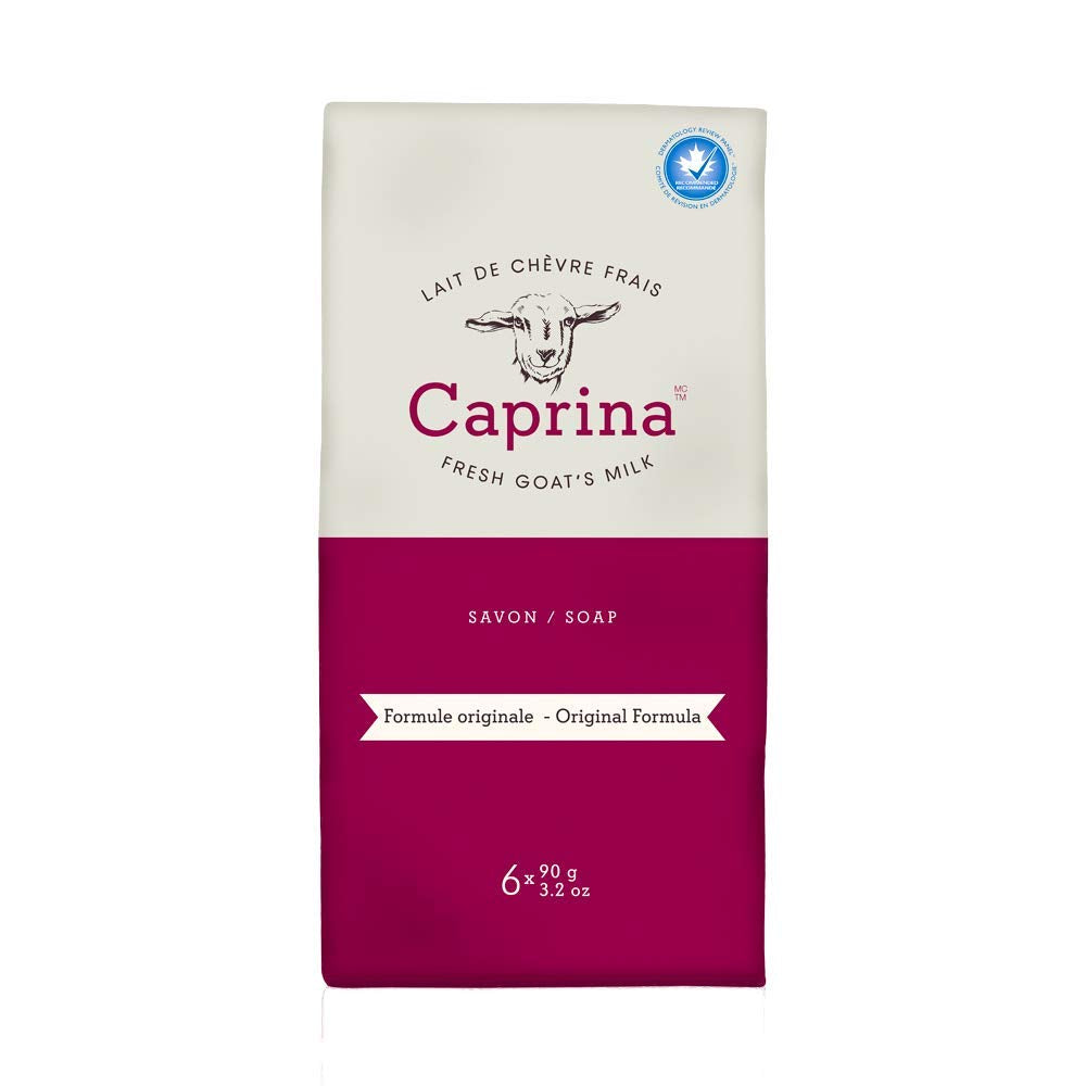 Caprina Canus Fresh Goat'S Milk Soap Original Formula, 3.2 Ounce Each, Pack of 6