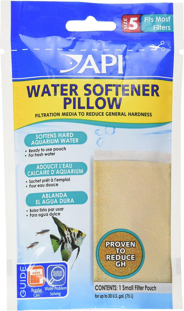 API WATER SOFTENER PILLOW Aquarium Canister Filter Filtration Pouch 1-Count Bag