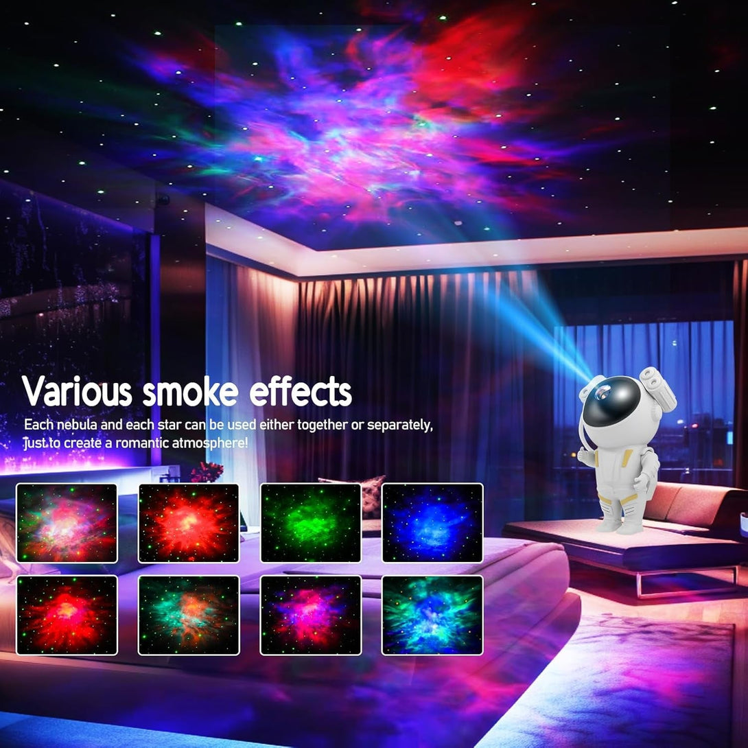 Astronaut Galaxy Projector - Starry Sky Night Light with Timer and Remote Control, Perfect for Bedroom and Ceiling, Great Gift for Kids and Adults
