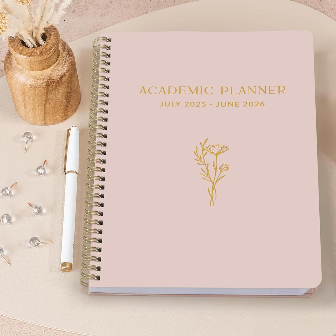 Aesthetic 2025-2026 Academic Planner - a Beautiful 7" X 10" Daily Planner for Women or Men with Weekly & Monthly Spreads for the 25-26 School Year - Runs from July 2025 - June 2026