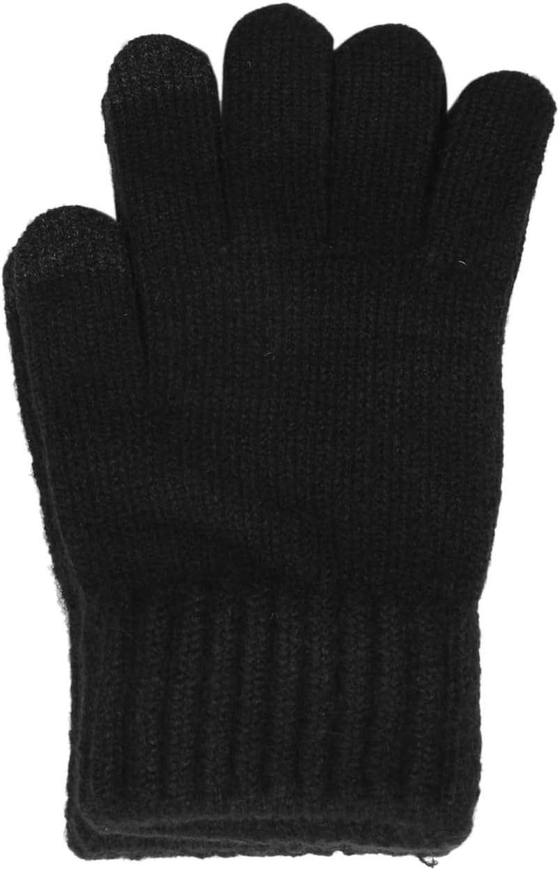 Men'S Winter Touchscreen Magic Gloves Warm Knit Fleece Lined for Cold Weather