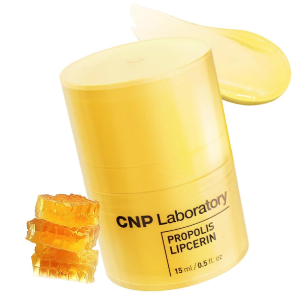 CNP Honey Lip Butter - Propolis Lipcerin™ 01 Original, Hydrating Overnight Manuka Lip Balm & Mask, 12Hrs Long-Lasting Moisture, Gifts for Women, Korean Skin Care, 0.5 Fl.Oz.
