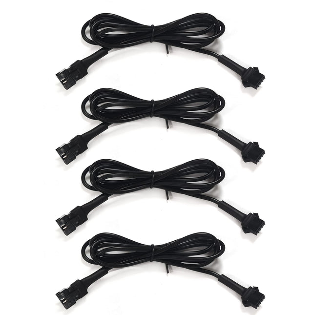 4Pcs 36In/90Cm RGB LED Multi-Color Accent Light Extension Cable Wire Cord Set Neon Atmosphere Light Power Extenders for 