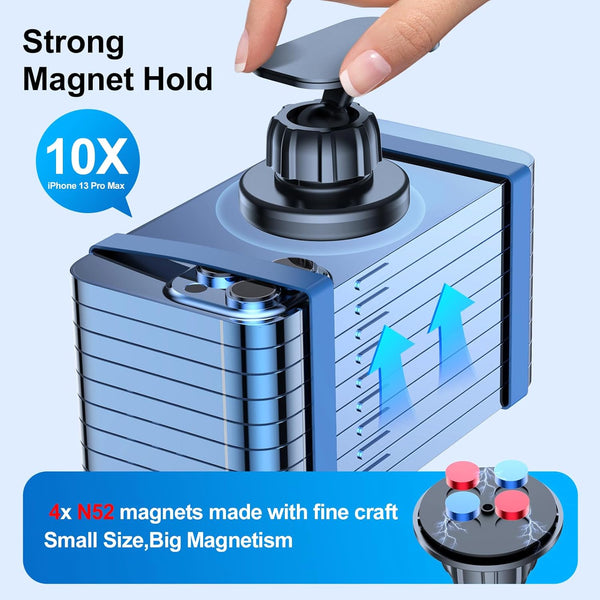ã2-PackãMagnetic Phone Holder for Car, [Strong Magnet] Magnetic Phone Mount for Car [ 4 Plate] Iphone Magnetic Car Phone Holder Mount for Cell